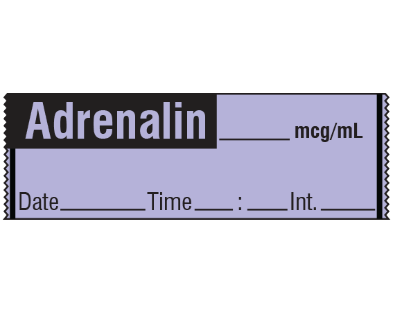 SA-288-DTI Anesthesia Drug Labels for Syringe Identification - Tape Form