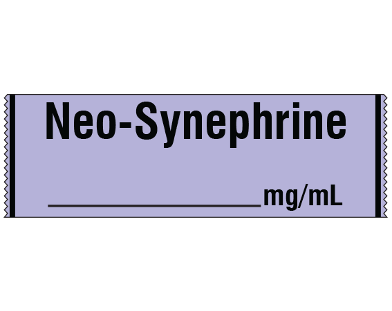 SA-289 Anesthesia Drug Labels for Syringe Identification - Tape Form