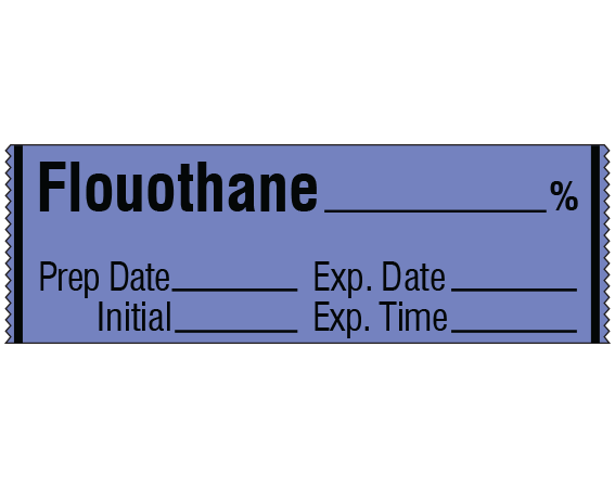 SA-29-EXP Anesthesia Drug Labels for Syringe Identification - Tape Form