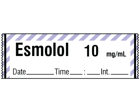 SA-2910-DTI Anesthesia Drug Labels for Syringe Identification - Tape Form