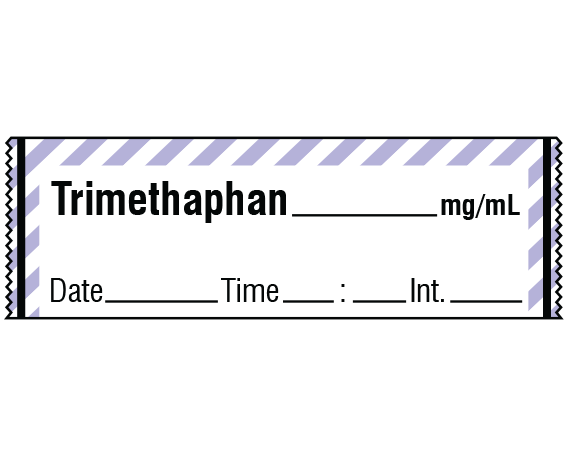 SA-293-DTI Anesthesia Drug Labels for Syringe Identification - Tape Form