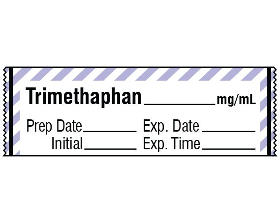 SA-293-EXP Anesthesia Drug Labels for Syringe Identification - Tape Form