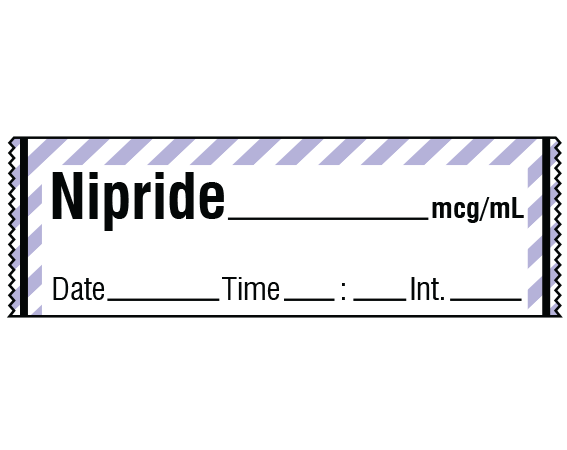 SA-294-DTI Anesthesia Drug Labels for Syringe Identification - Tape Form