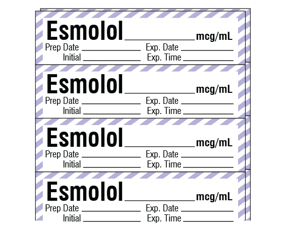 SA-296-EXP-PK Anesthesia Drug Labels for Syringe Identification - Pack Form