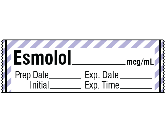 SA-296-EXP Anesthesia Drug Labels for Syringe Identification - Tape Form