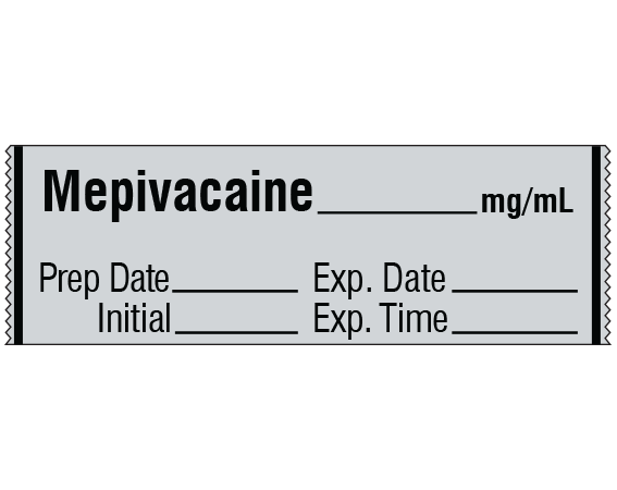 SA-3005-EXP Anesthesia Drug Labels for Syringe Identification - Tape Form