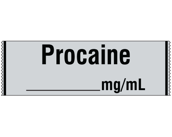 SA-301 Anesthesia Drug Labels for Syringe Identification - Tape Form