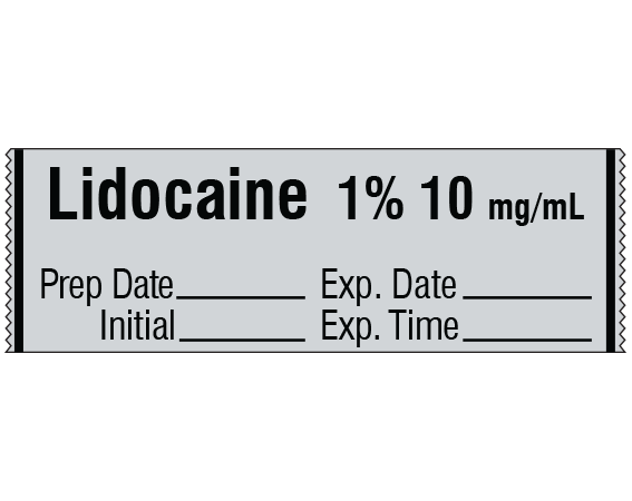 SA-3010-EXP Anesthesia Drug Labels for Syringe Identification - Tape Form