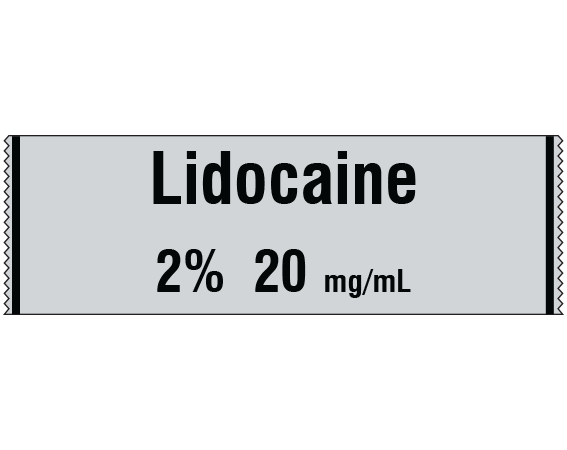 SA-3011 Anesthesia Drug Labels for Syringe Identification - Tape Form
