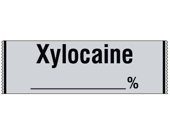 SA-303 Anesthesia Drug Labels for Syringe Identification - Tape Form