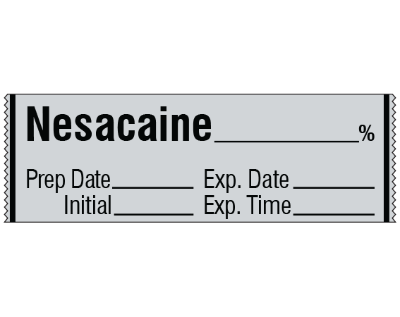 SA-304-EXP Anesthesia Drug Labels for Syringe Identification - Tape Form