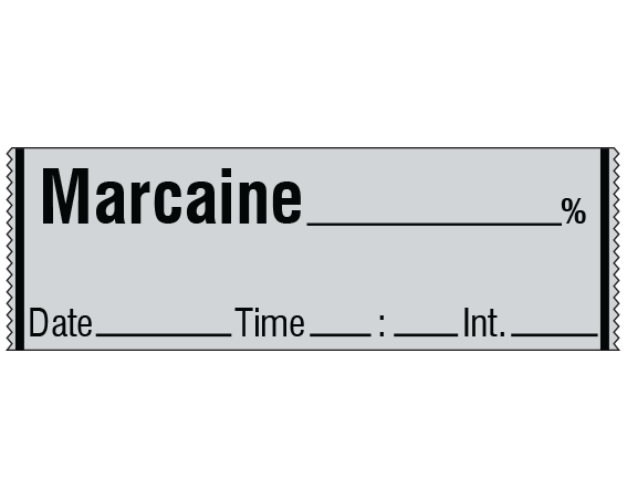 SA-306-DTI Anesthesia Drug Labels for Syringe Identification - Tape Form