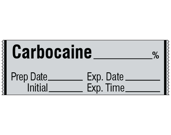SA-307-EXP Anesthesia Drug Labels for Syringe Identification - Tape Form
