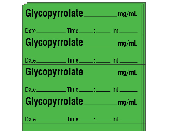 SA-311-DTI-PK Anesthesia Drug Labels for Syringe Identification - Pack Form