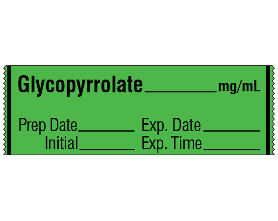 SA-311-EXP Anesthesia Drug Labels for Syringe Identification - Tape Form