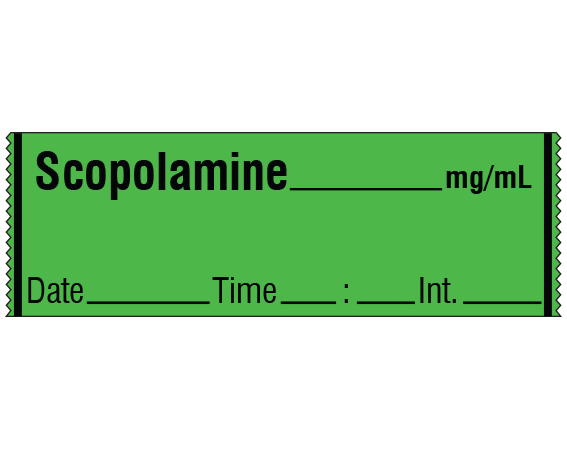 SA-317-DTI Anesthesia Drug Labels for Syringe Identification - Tape Form