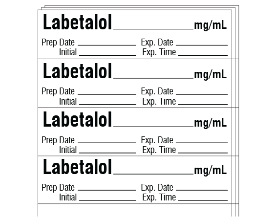 SA-3213-EXP-PK Anesthesia Drug Labels for Syringe Identification - Pack Form