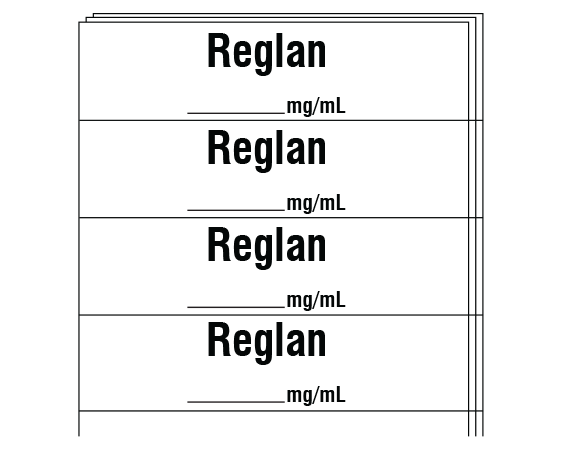 SA-3218-PK Anesthesia Drug Labels for Syringe Identification - Pack Form