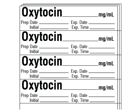 SA-323-EXP-PK Anesthesia Drug Labels for Syringe Identification - Pack Form