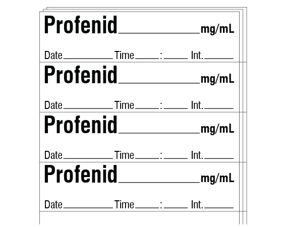 SA-3237-DTI-PK Anesthesia Drug Labels for Syringe Identification - Pack Form