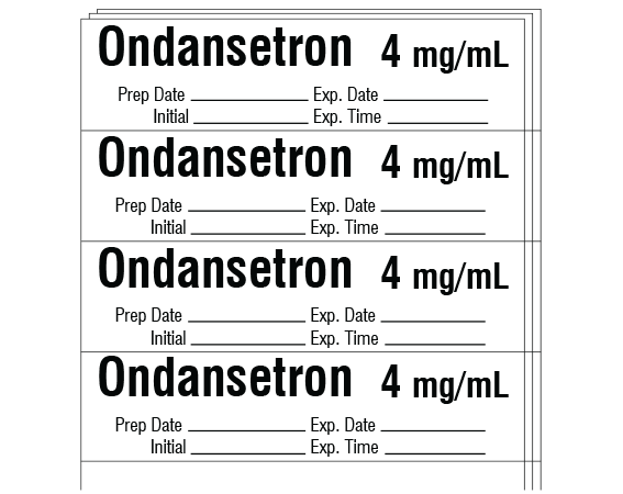 SA-3253-EXP-PK Anesthesia Drug Labels for Syringe Identification - Pack Form