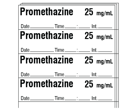 SA-3256-DTI-PK Anesthesia Drug Labels for Syringe Identification - Pack Form