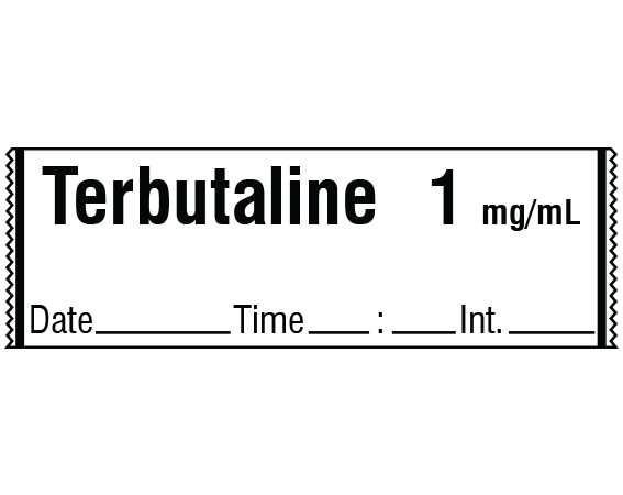 SA-3258-DTI Anesthesia Drug Labels for Syringe Identification - Tape Form