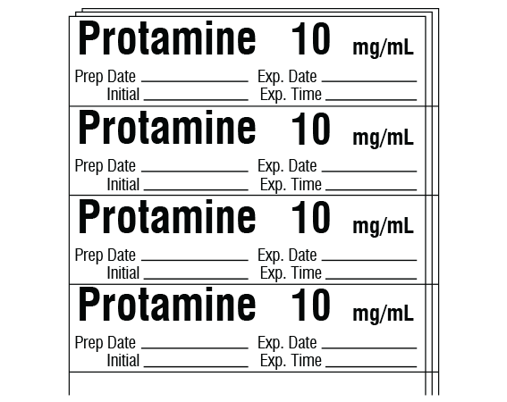 SA-3261-EXP-PK Anesthesia Drug Labels for Syringe Identification - Pack Form