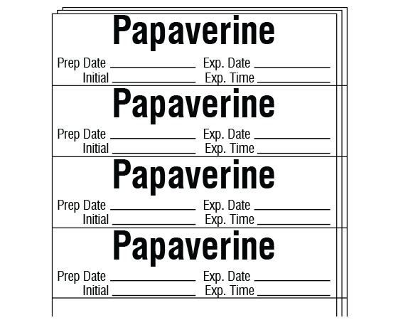 SA-327-EXP-PK Anesthesia Drug Labels for Syringe Identification - Pack Form