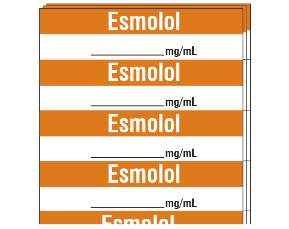 SA-331-PK Anesthesia Drug Labels for Syringe Identification - Pack Form