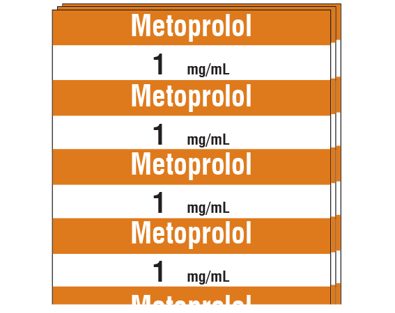 SA-337-PK Anesthesia Drug Labels for Syringe Identification - Pack Form