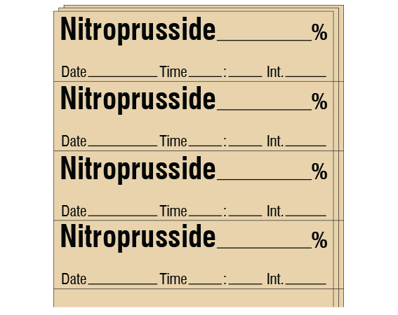 SA-40-DTI-PK Anesthesia Drug Labels for Syringe Identification - Pack Form