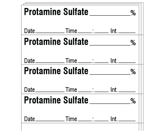 SA-60-DTI-PK Anesthesia Drug Labels for Syringe Identification - Pack Form