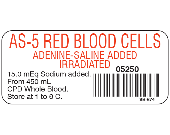 SB-674 Blood Product Labels with Codabar Symbology