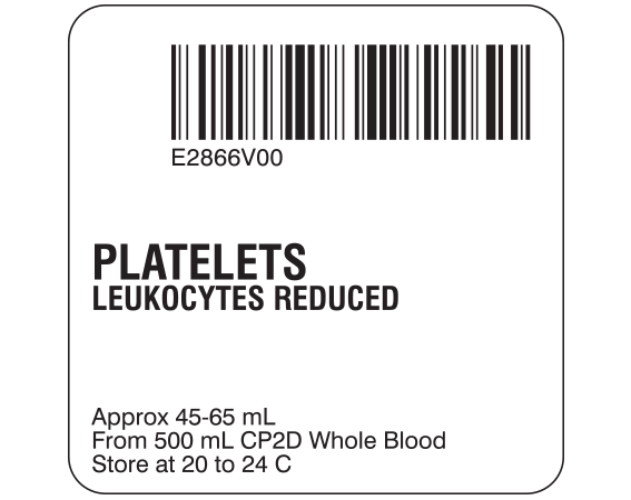 SB128-50-24 Platelets Product Labels for Compliance with ISBT 128 Standards