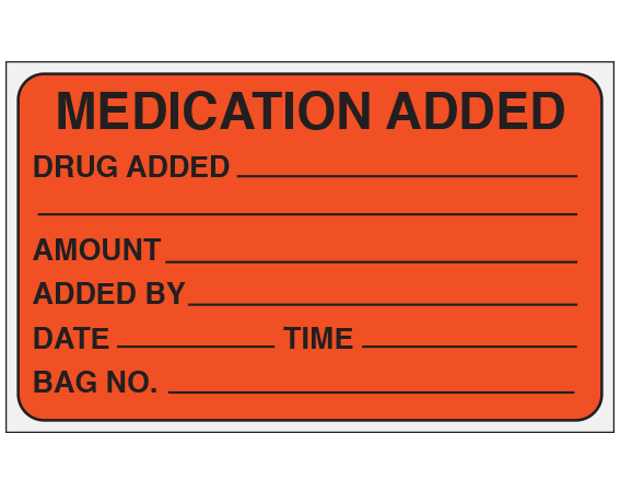 SN-2000 Medication Added Identification Labels