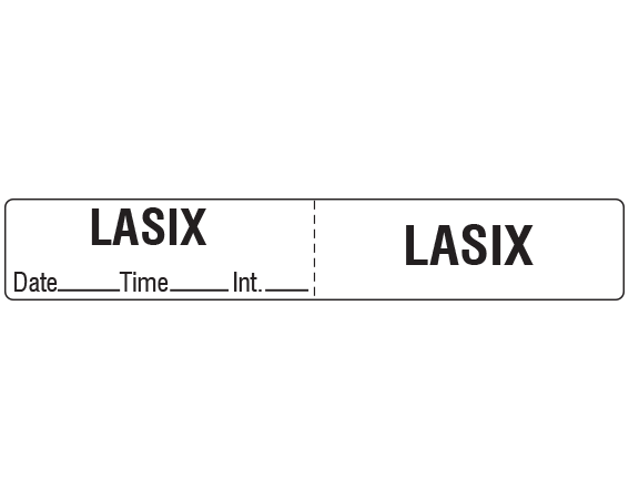 TCL-10-37 Color Coded IV Tubing Control Labels