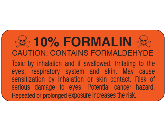 UPCR-6046 Caution Labels for Pathology Specimen Storage