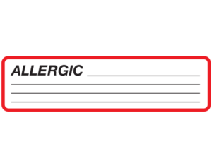 CLAG Patient Chart Allergy Indication Labels