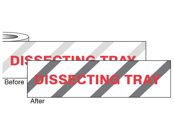 CS-147 Imprinted Identification Tape for Steam Autoclaves