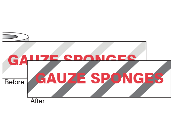 CS-173 Imprinted Identification Tape for Steam Autoclaves