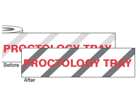 CS-244 Imprinted Identification Tape for Steam Autoclaves