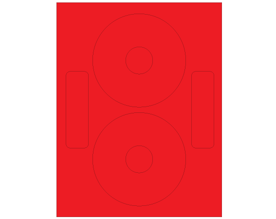 LASER-DISC-2-4 Laser Printer Labels for General Purpose Applications