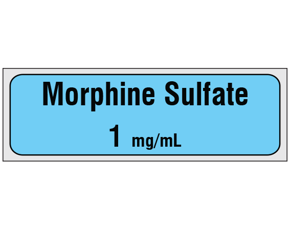SA-2428-PRE Anesthesia Drug Labels for Syringe Identification - Precut Form