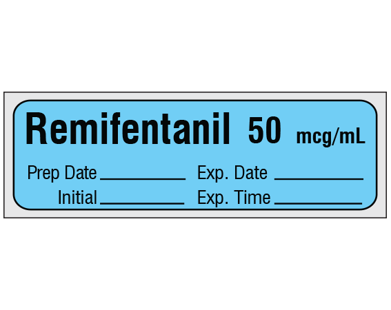 SA-2429-EXP-PRE Anesthesia Drug Labels for Syringe Identification - Precut Form