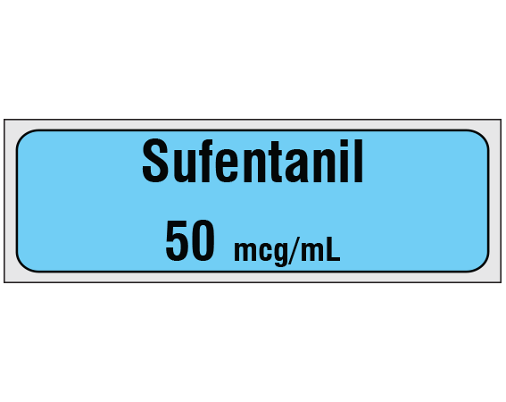SA-2430-PRE Anesthesia Drug Labels for Syringe Identification - Precut Form
