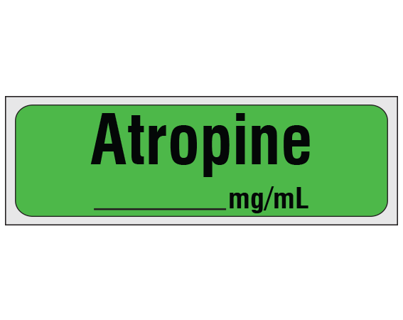 SA-310-PRE Anesthesia Drug Labels for Syringe Identification - Precut Form