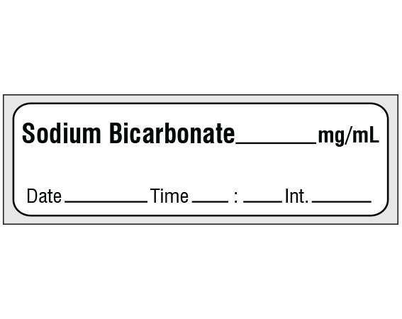 SA-3239-DTI-PRE Anesthesia Drug Labels for Syringe Identification - Precut Form