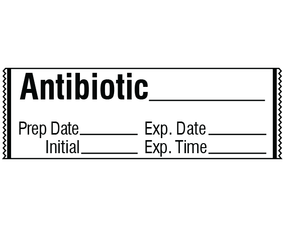 SA-329-EXP Anesthesia Drug Labels for Syringe Identification - Tape Form