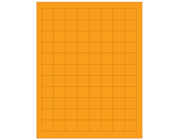 SLS-LASER-28 Laser Printer Labels for Microscope Slides - Fl. Orange